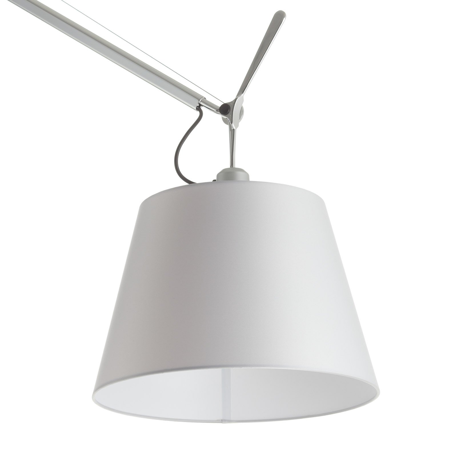 Tolomeo Mega Lampadaire avec Variateur Ø360 Gris Satin/Aluminium - Artemide