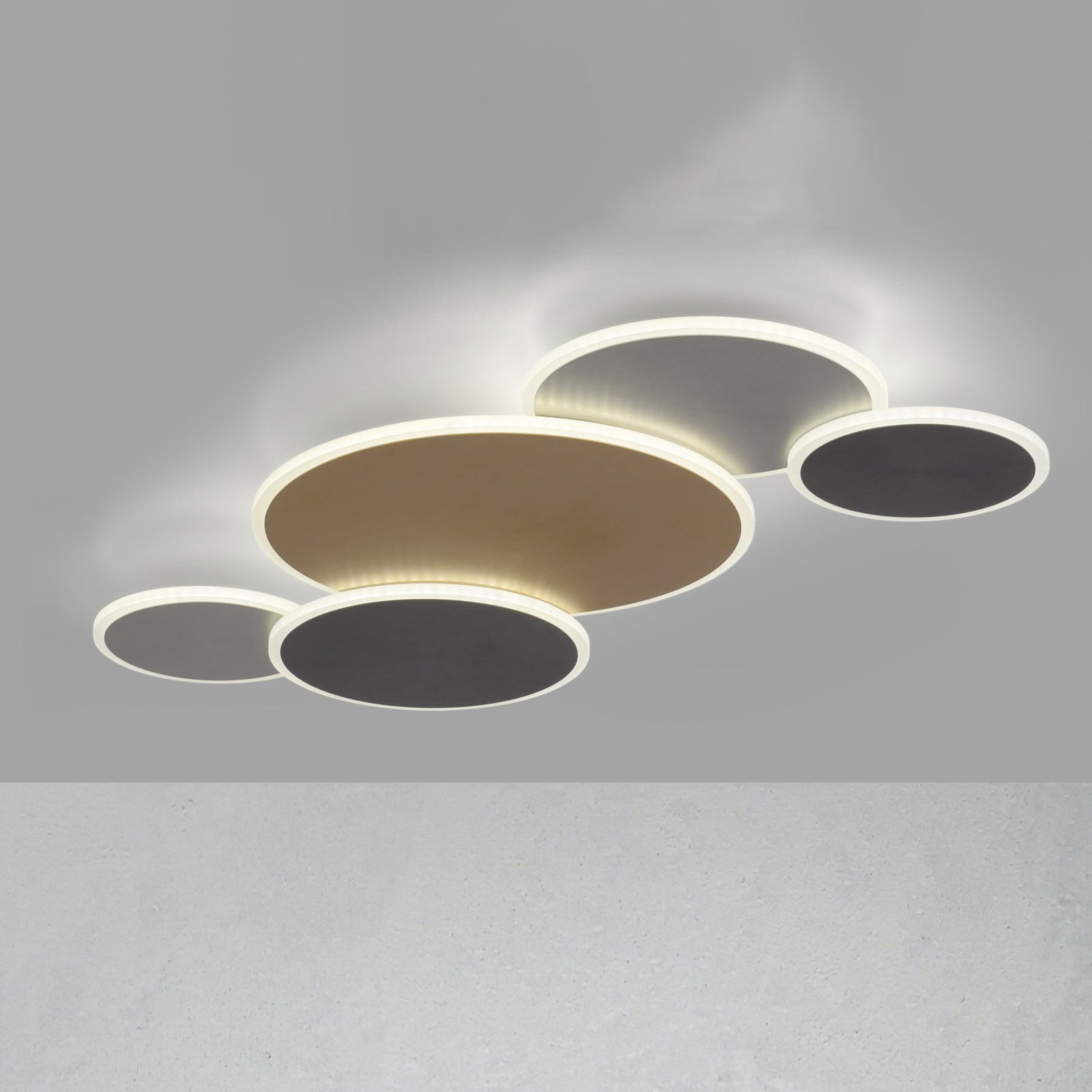 Paul Neuhaus Q-Piato plafoniera LED 5 luci