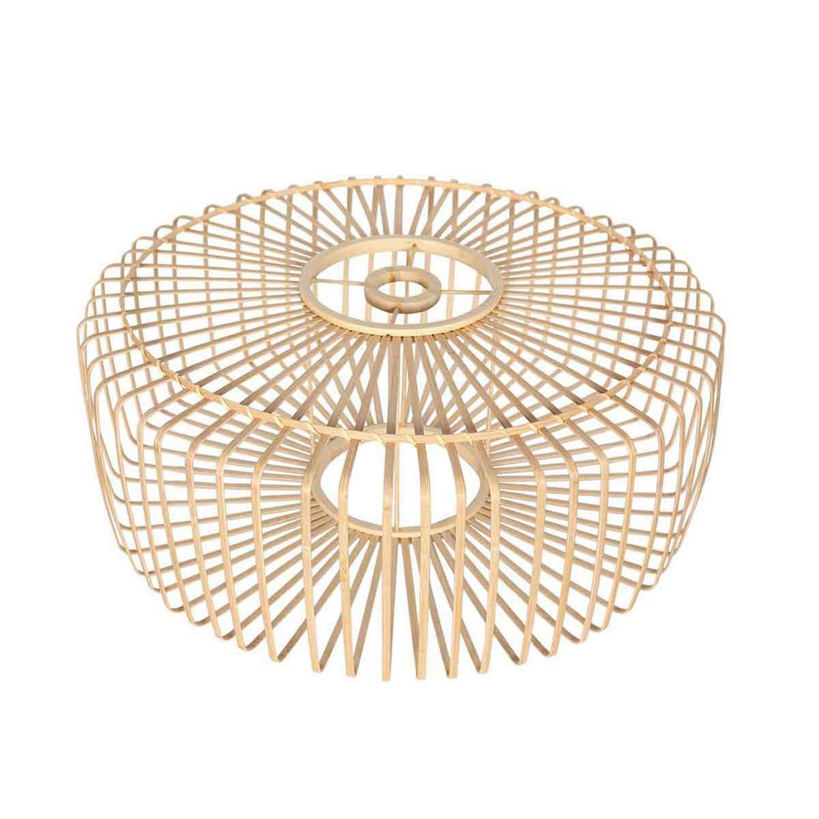 Bloeba ceiling light, Ø 50 cm, wood, natural, E27