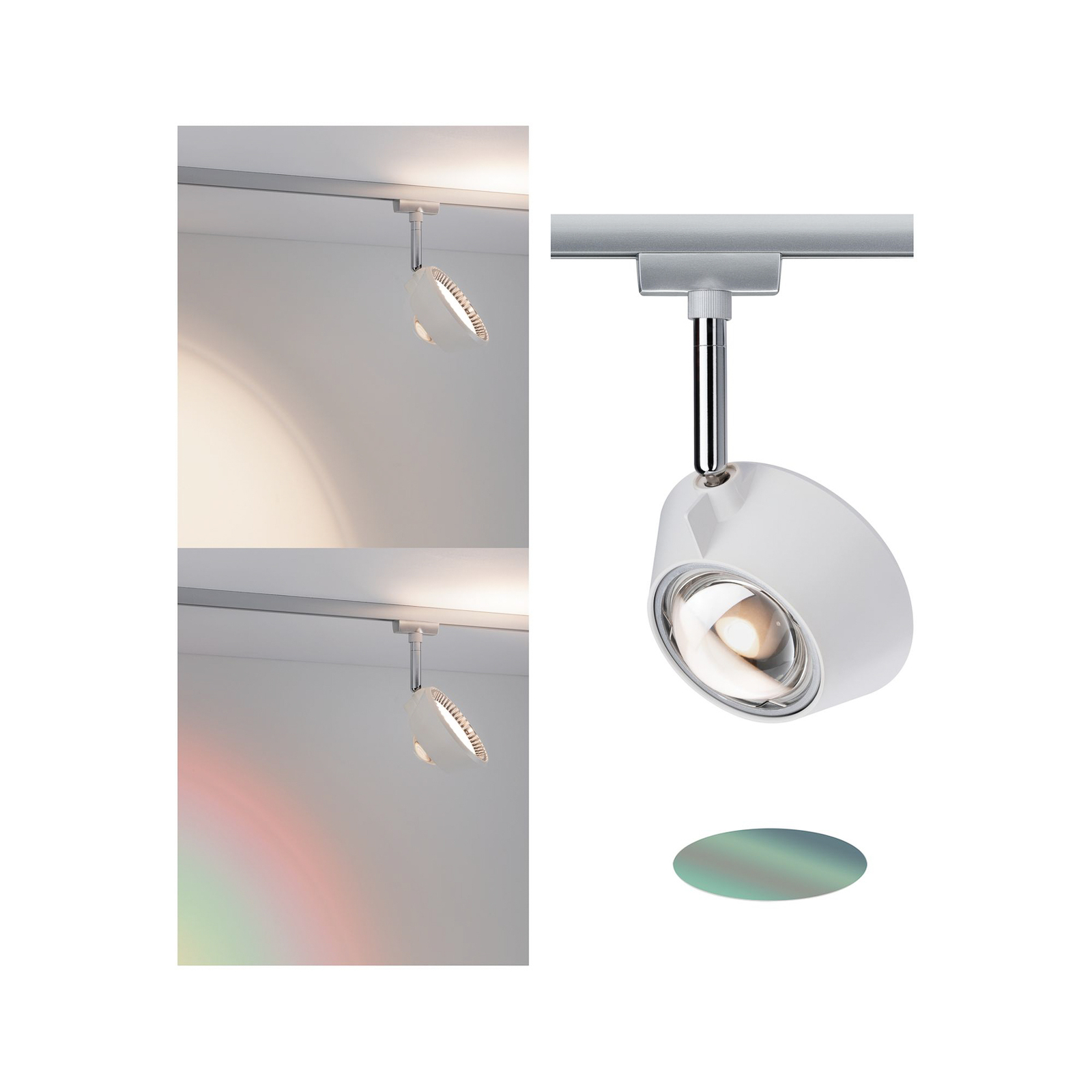 Paulmann URail-LED-spot Sabik mat krom, dæmpbar