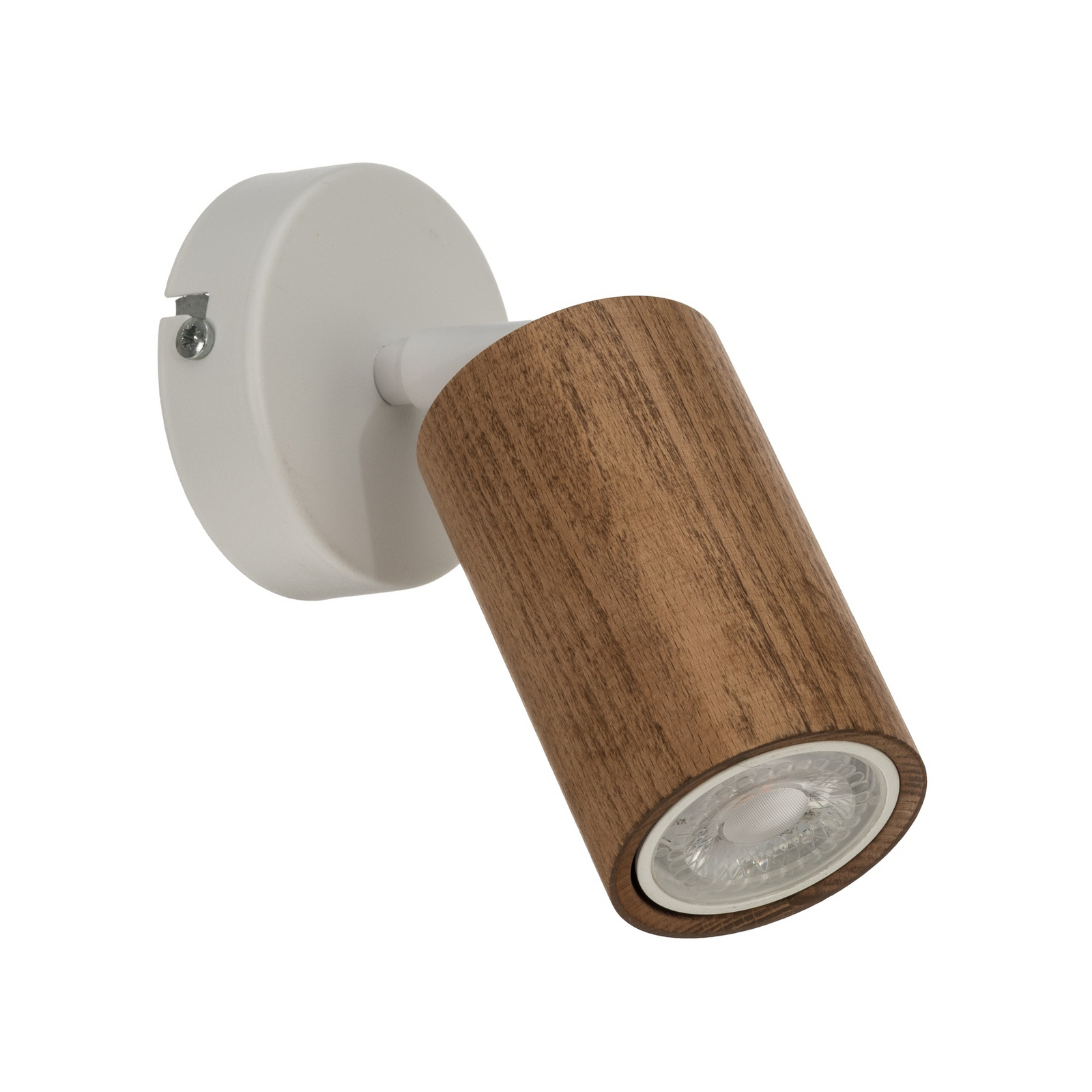 Veggspot Nisse, hvit, dybde 18 cm, 1 lyskilde, tre/metall Veggspot Nisse, hvit, dybde 18 cm, 1 lyskilde, tre/metall