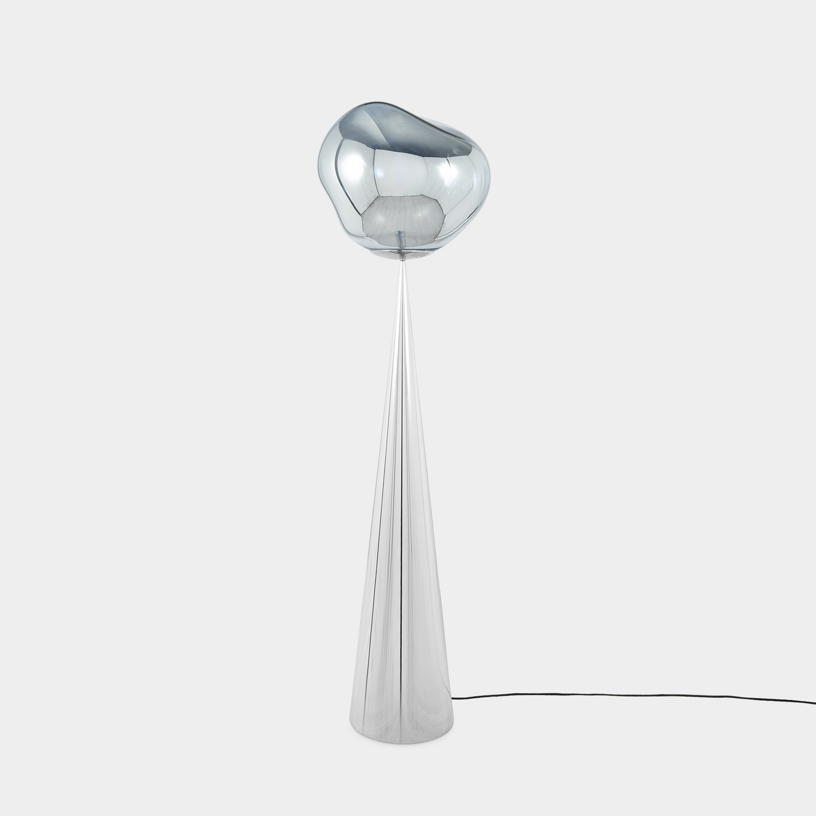 Melt Cone Fat Stojací Lampa Stříbrná/ Stříbrná - Tom Dixon