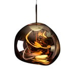 Tom Dixon LED-hänglampa Melt Mini, Ø 28 cm, guld