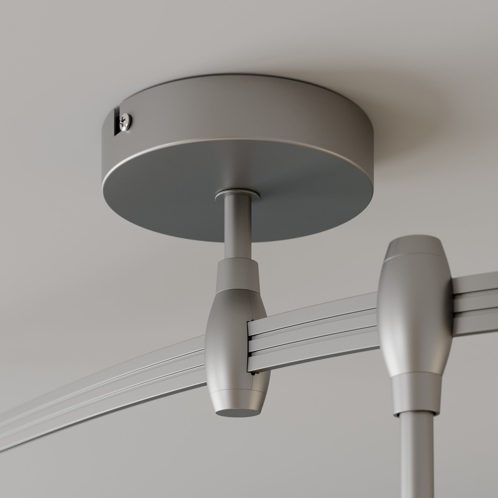 Arcchio Peetz LED ceiling light, glass, 6-bulb