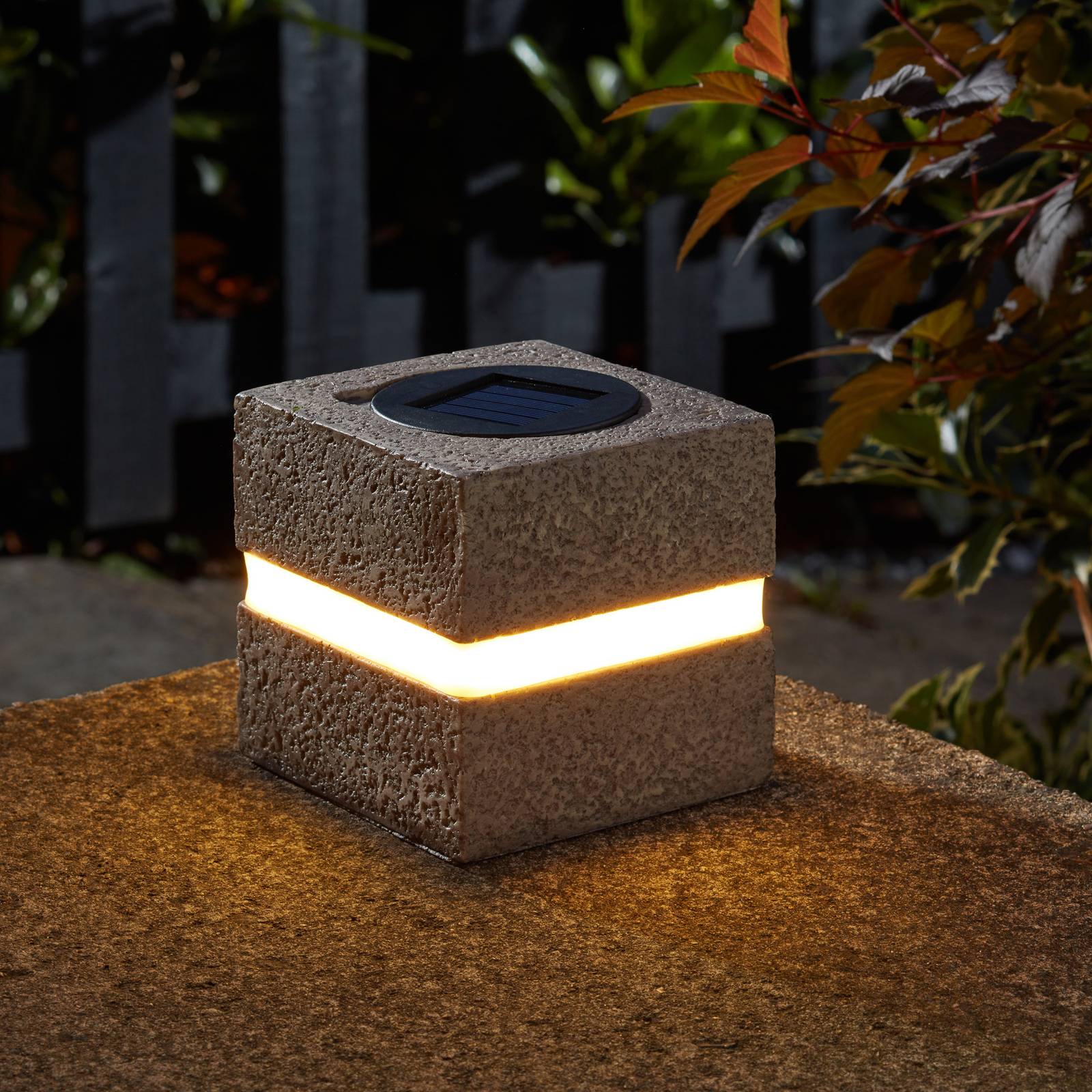 Glam Rock -LED-kivi aurinkokäyttöinen 2 kpl
