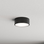 Deckenlampe Cleo 200, schwarz, Sensor, IP54, Ø 20 cm, Metall