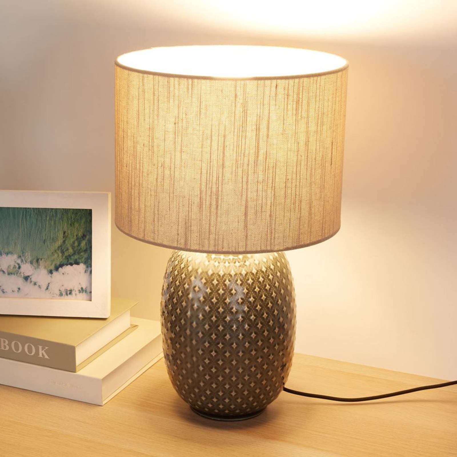 Photos - Desk Lamp Pauleen Pretty Classy table lamp with ceramic base 