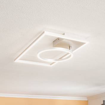 Lindby Coljana plafón LED recto/anillo aluminio