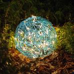 LED 3D dizajnová lopta Galax Fun, Ø 30 cm, modrá