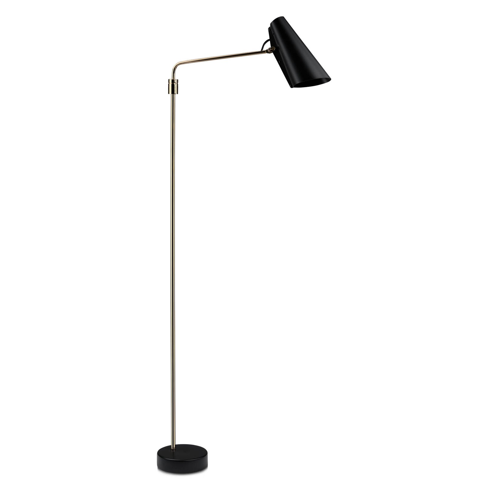 Birdy Vloerlamp Swing Black/Brass - Northern