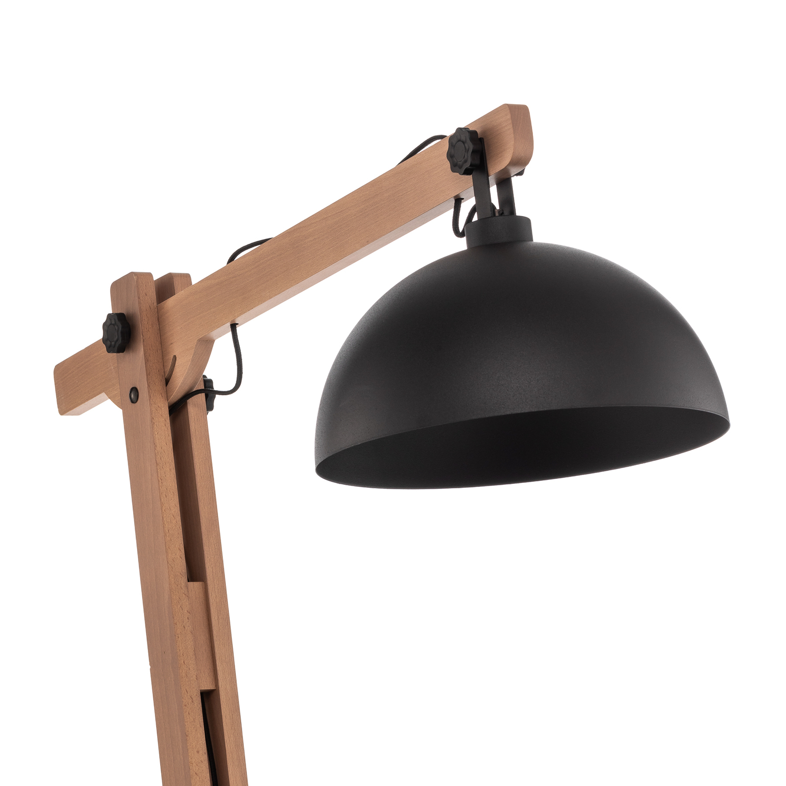 Envostar Stort lampa stojąca drewniany drążek