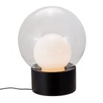 pulpo table lamp Boule Medium, clear/opal/black, glass