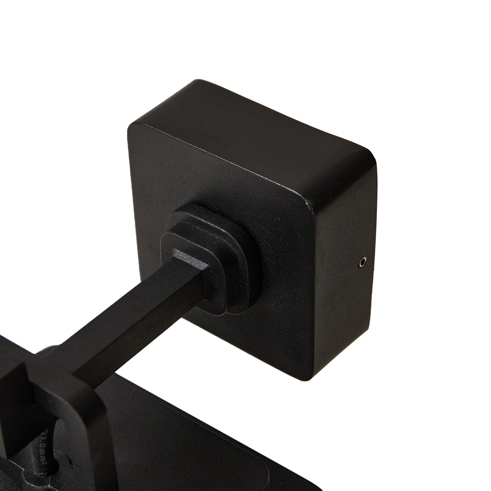 Lucande Außenwandleuchte Milanka, 43 cm, schwarz, IP65, E27