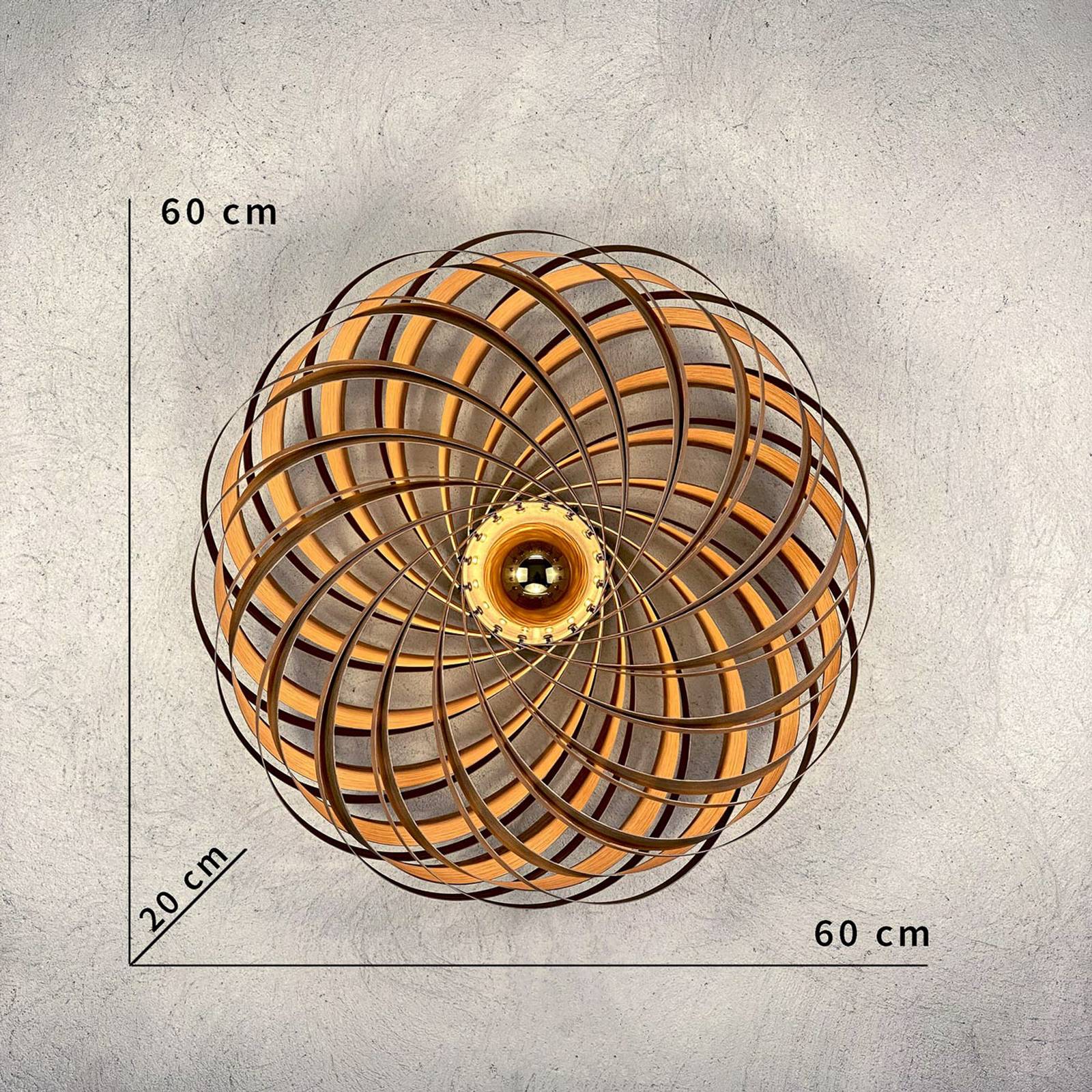 Gofurnit Veneria kinkiet, dąb, Ø 60 cm