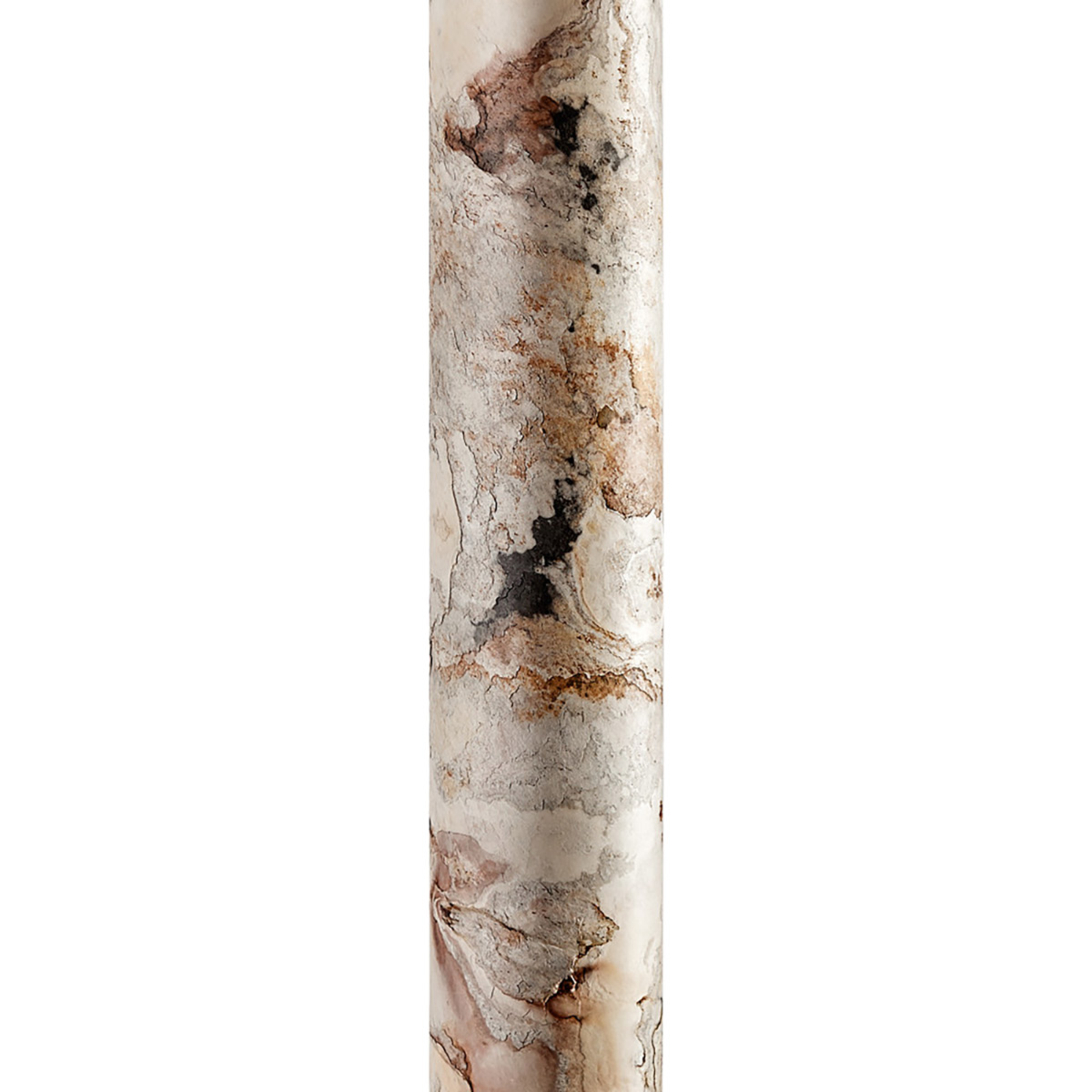 LeuchtNatur Columna em aço inoxidável branco pérola
