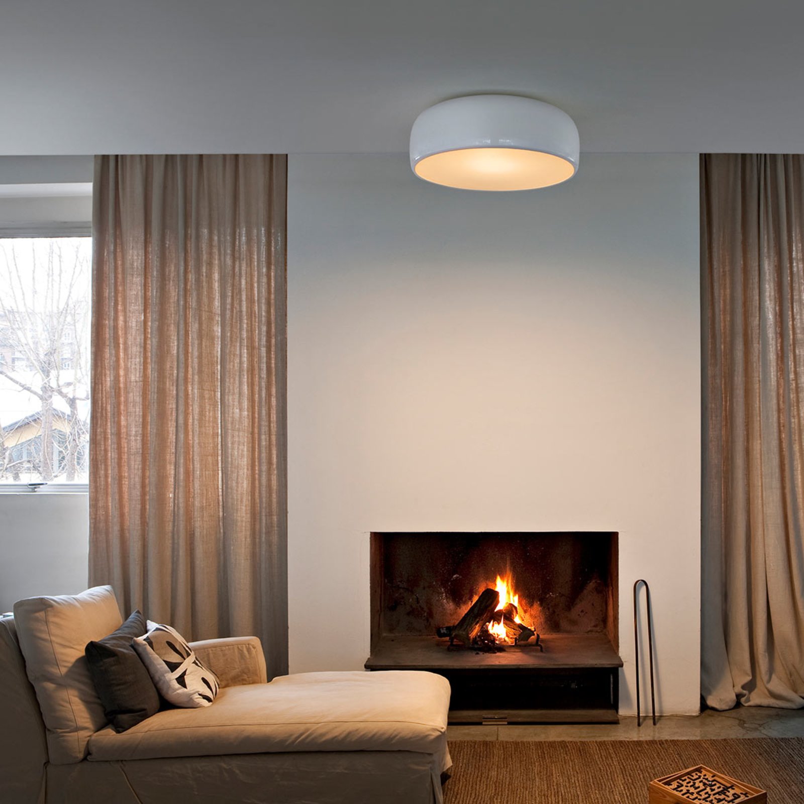 FLOS Smithfield C LED design-plafondlamp, wit