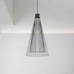 Karman LED-Hängeleuchte Ikonika, schwarz, Ø 40 cm, Metall