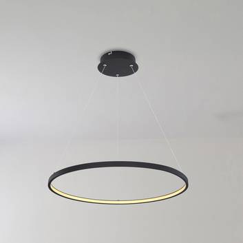 Lampa wisząca LED Ralph 1-pkt., czarna, Ø 60 cm