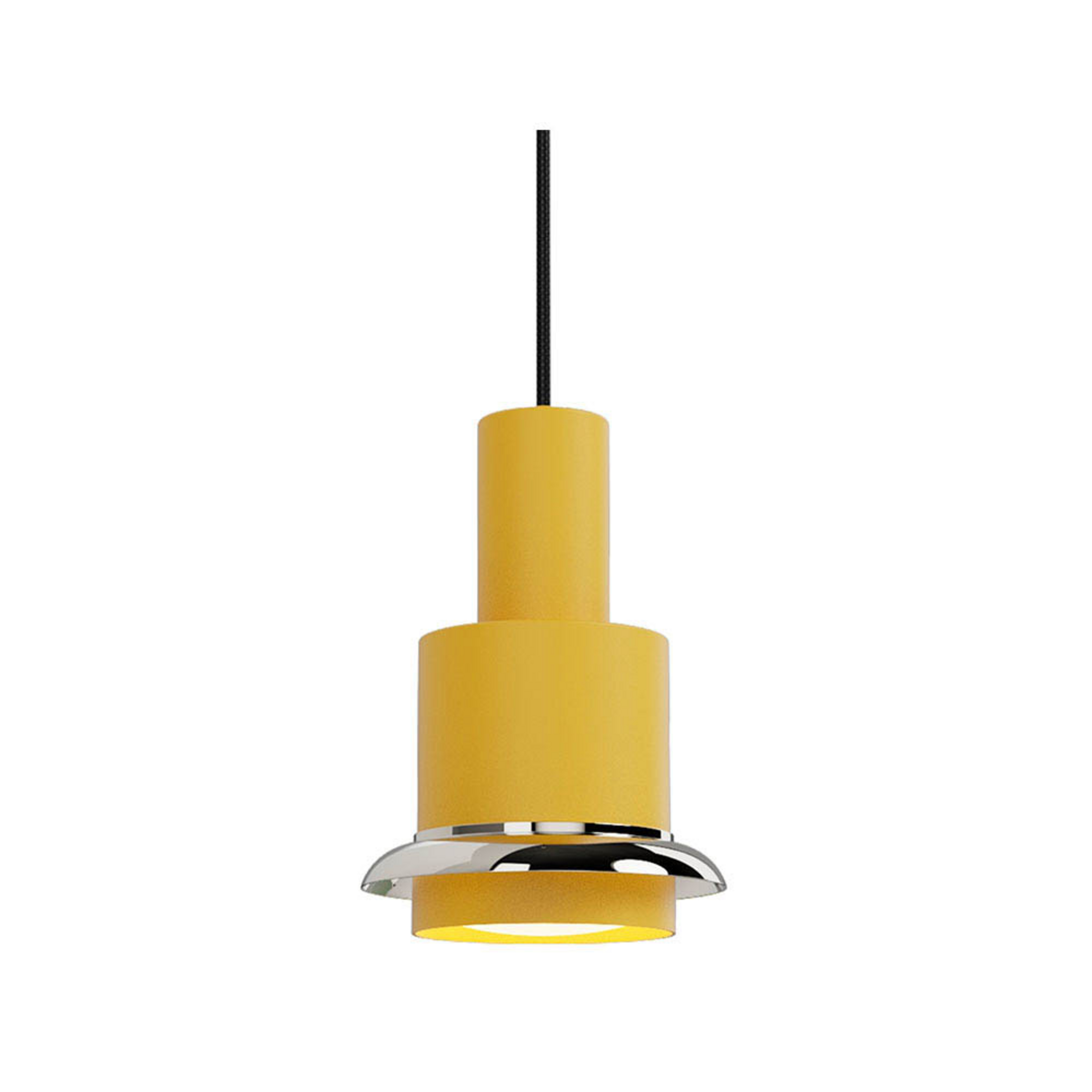Chaumont Hanglamp Ø19xH28 Yellow/Nickel - DCW