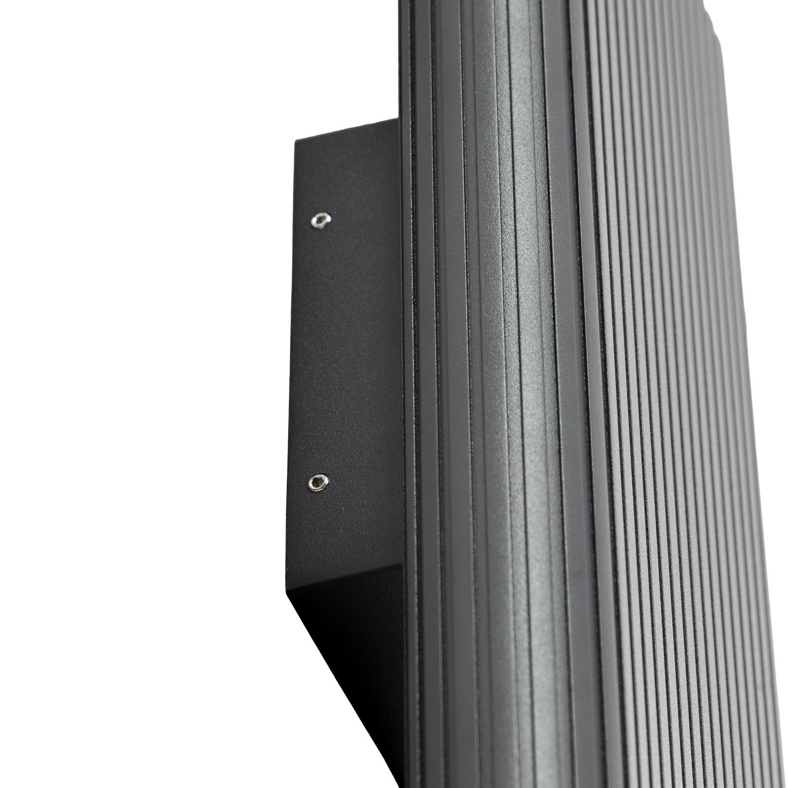 Lucande Raija LED outdoor wall lamp, anthracite, height 40 cm, CCT