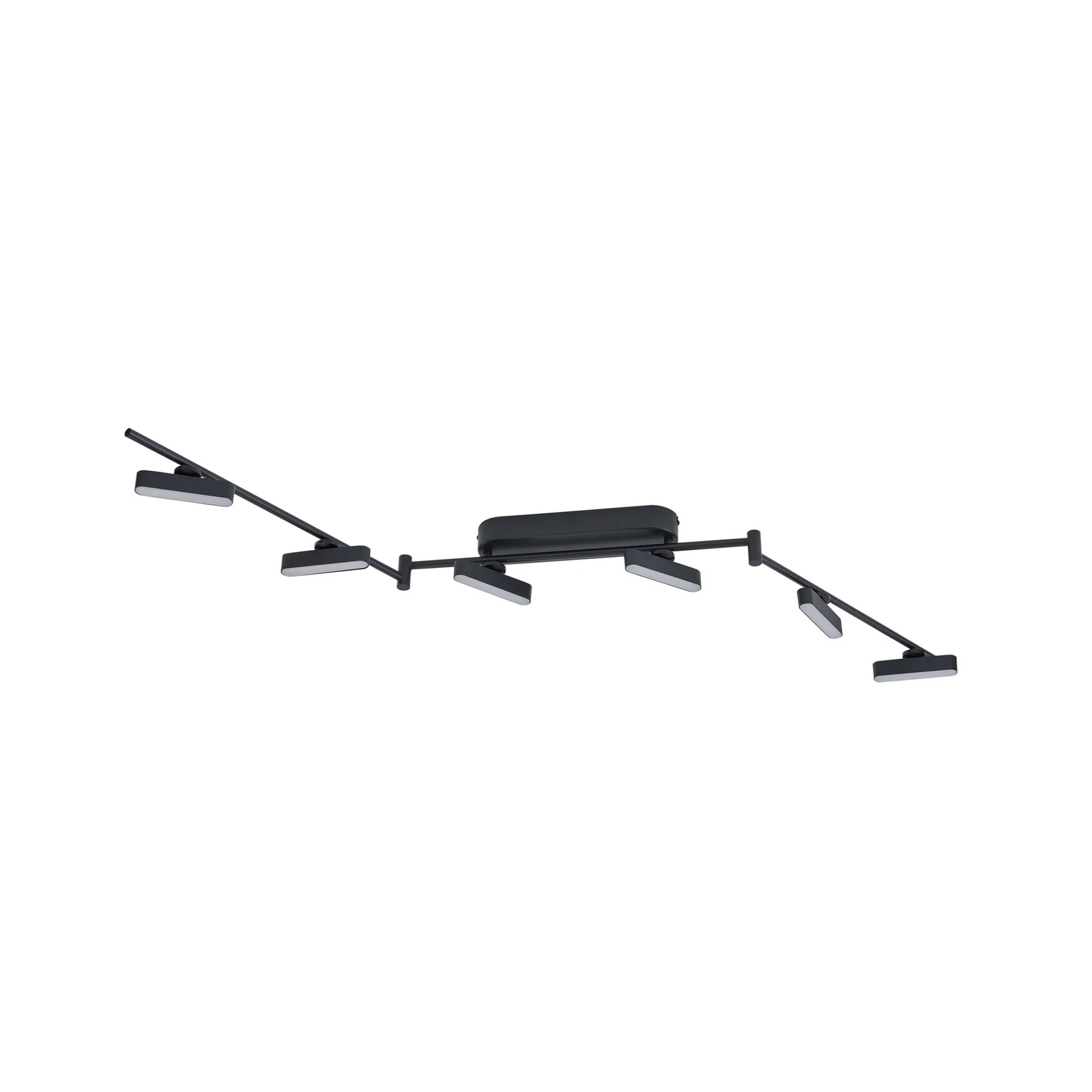 Lindby LED-Strahler Eldrin, schwarz, 6-flg., Lichtleiste