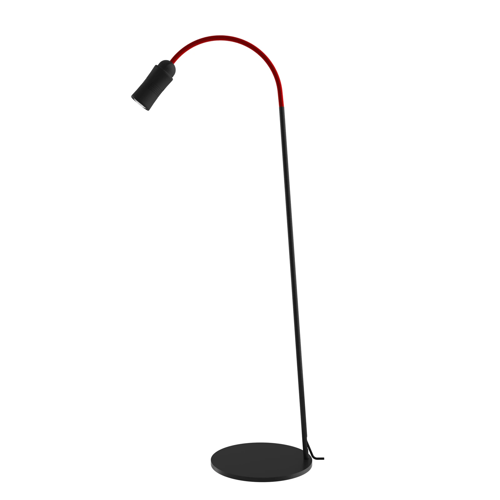 Neo! Floor LED-Stehleuchte dimmbar schwarz/rot