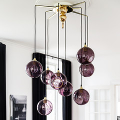 Baldakin Flash Your Lamps Deluxe, guld, 8-armet, kan tilpasses