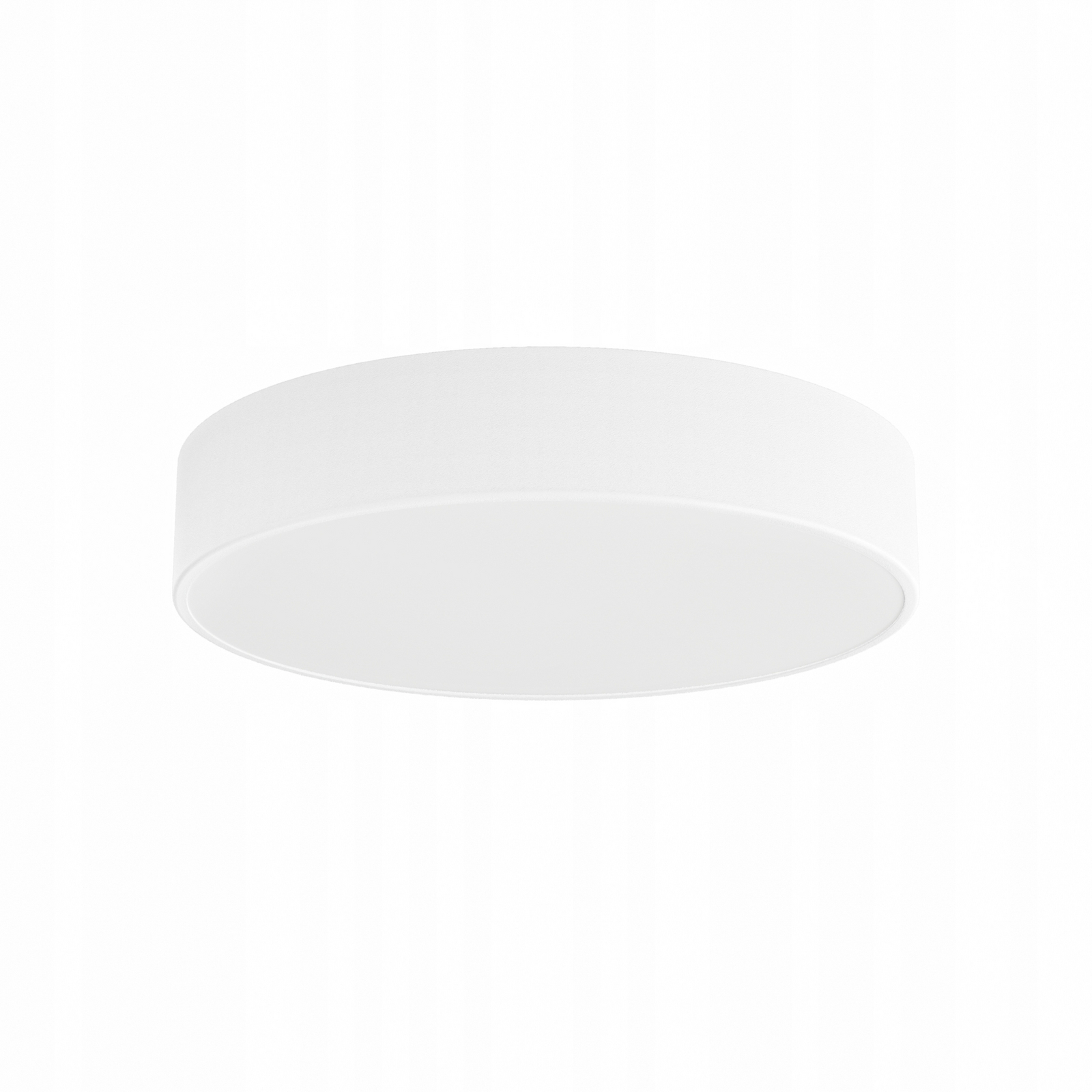 Cleo 400 ceiling lamp, white, sensor, IP54, Ø 40 cm, metal
