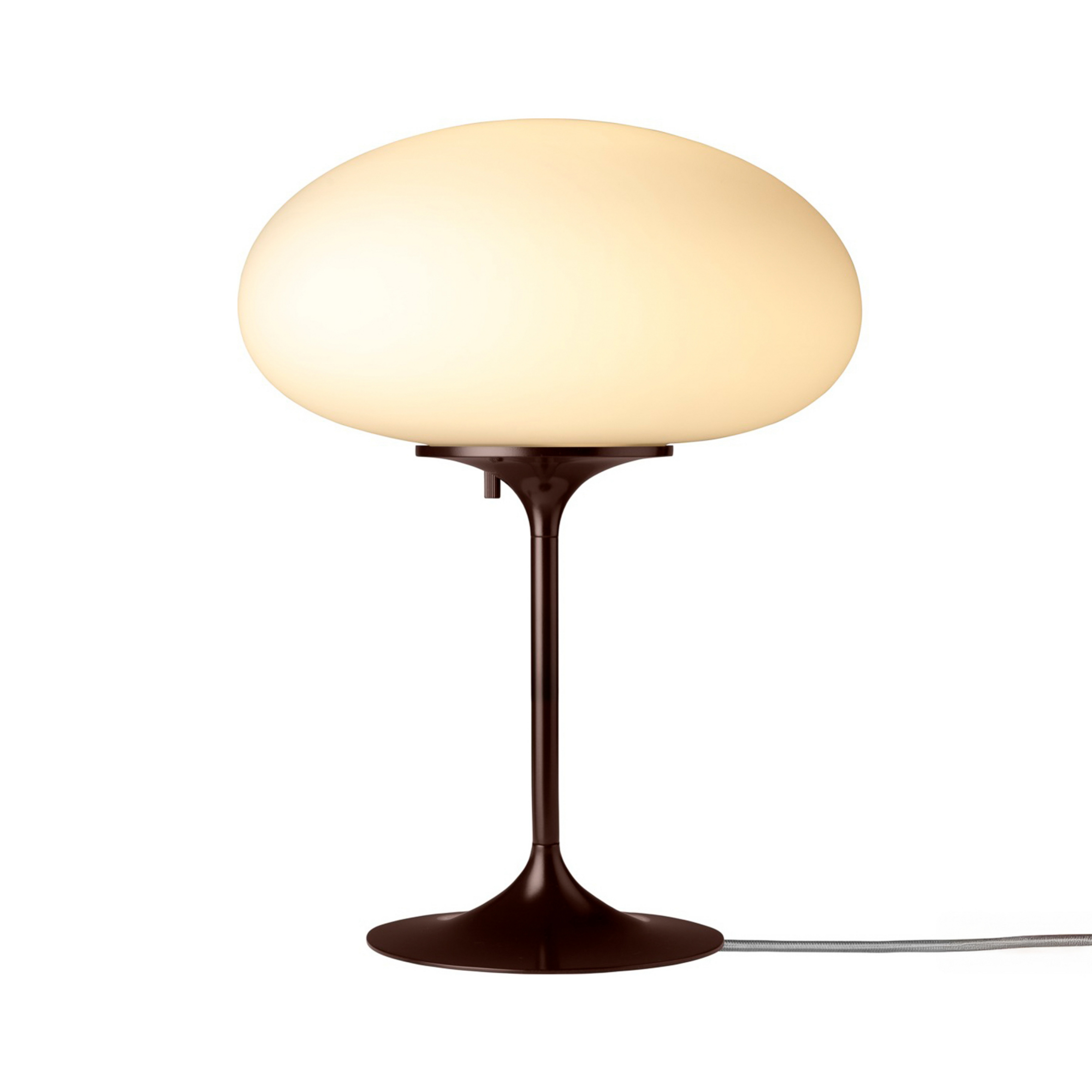 Lampada da tavolo Stemlite, nero-rosso, altezza 42 cm, dimmerabile - Gubi