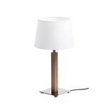 Aluminor Quatro Up stolní lampa dub šedý/chrom