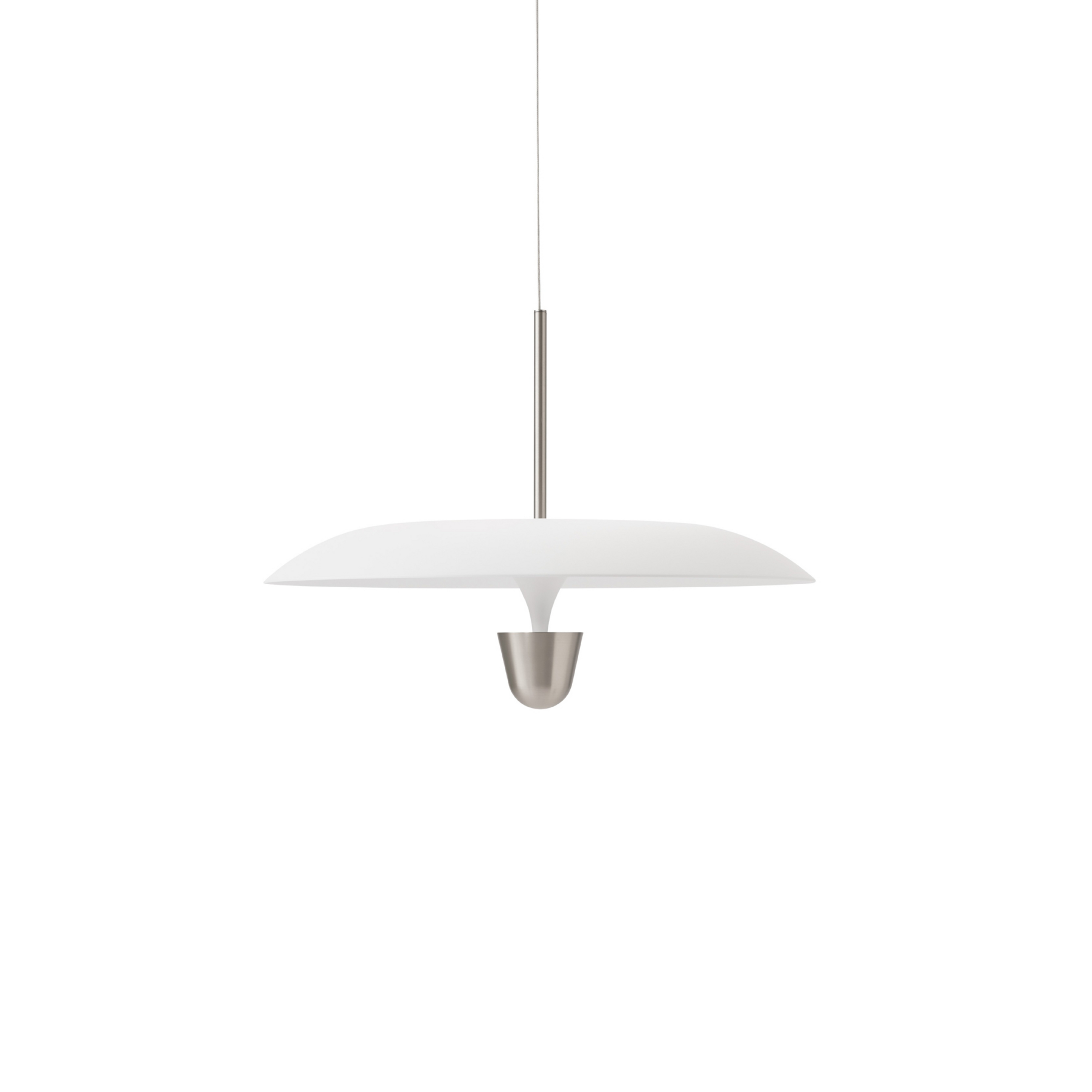 Kantarell LED-Pendelleuchte, Ø 55 cm, nickel - New Works