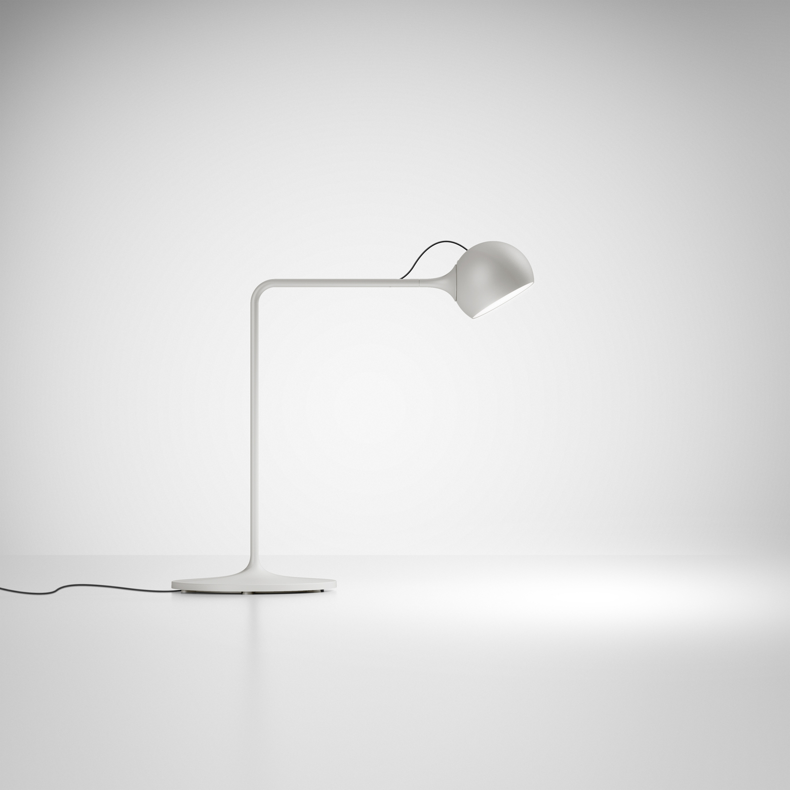 Artemide Ixa LED table lamp, white grey