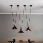 Perm III hanging light black, can be mounted variably