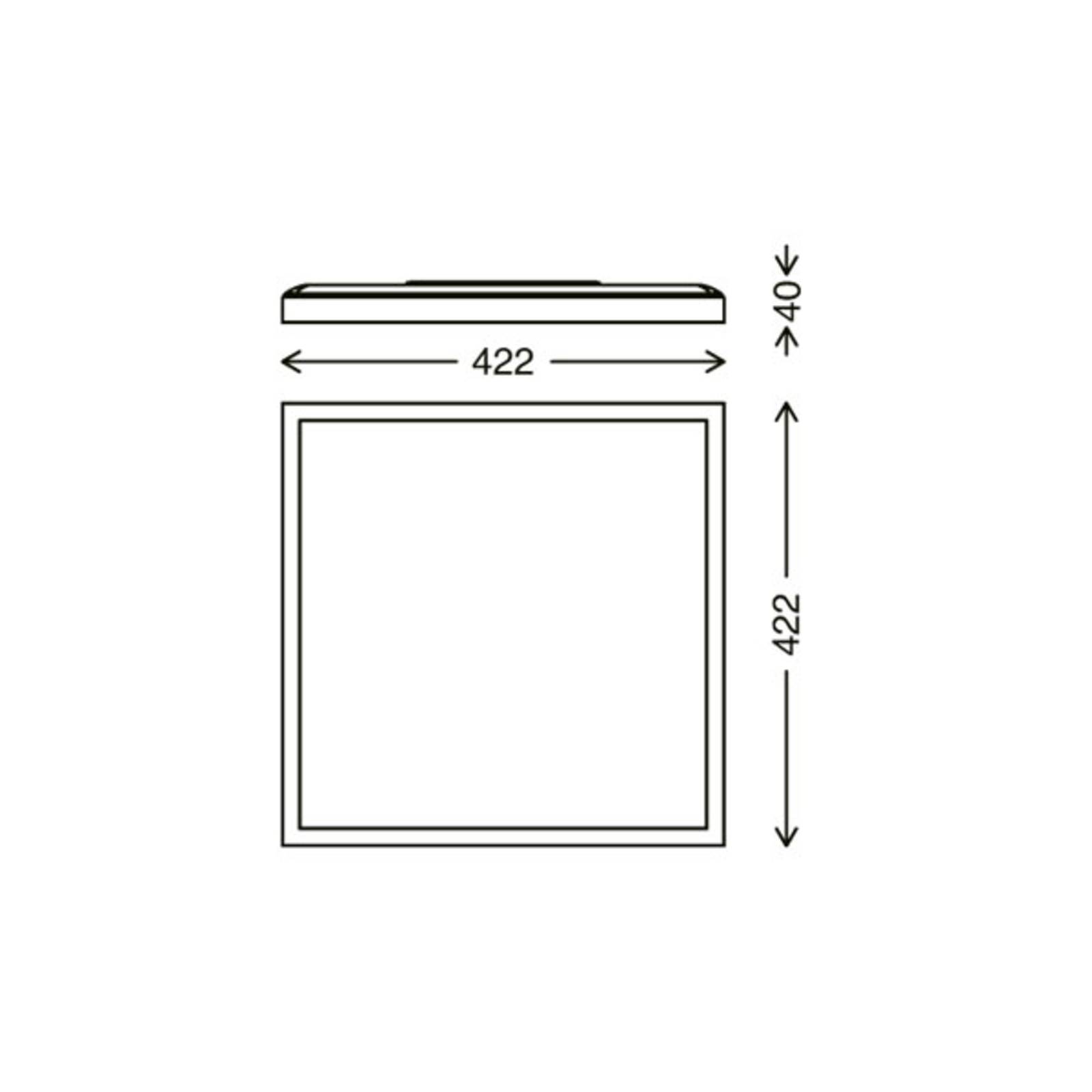 Lampa sufitowa LED 7364, 42 x 42 cm, czarna