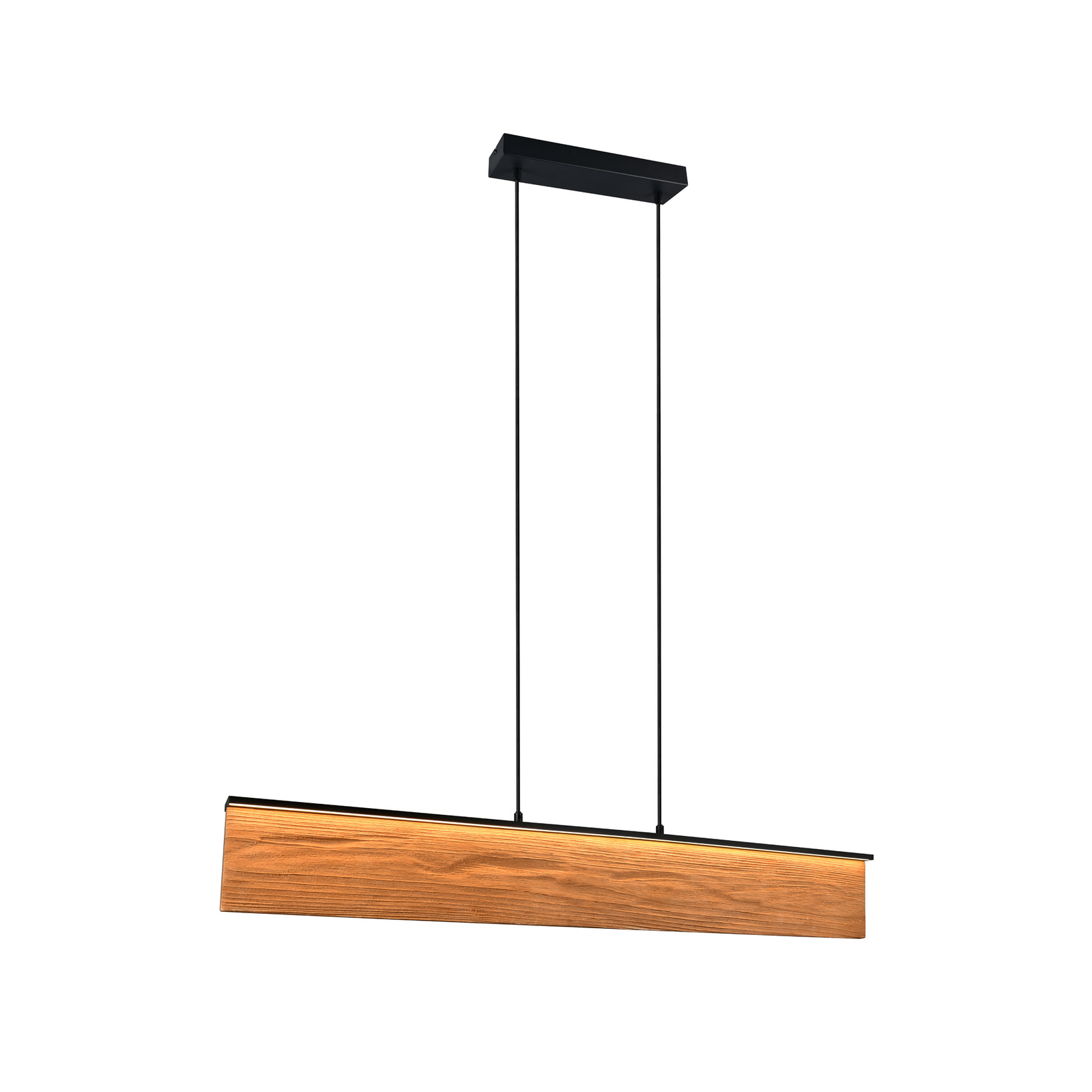 Κρεμαστή λάμπα LED Kalea, μήκος 110 cm, χρώμα ξύλου, ξύλο Κρεμαστή λάμπα LED Kalea, μήκος 110 cm, χρώμα ξύλου, ξύλο