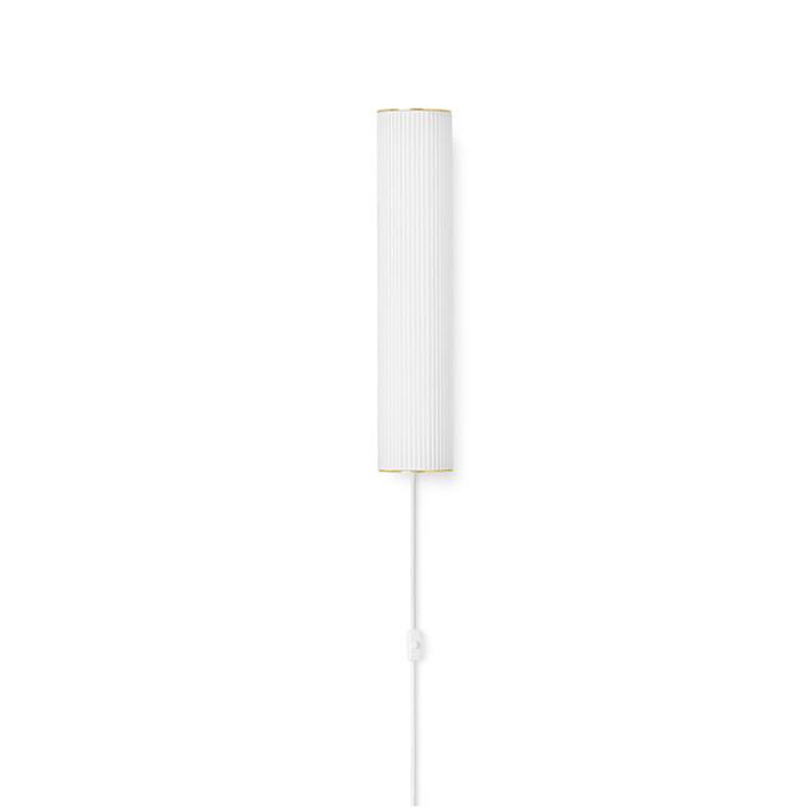 Vuelta Vägglampa 40 White/Brass - Ferm Living