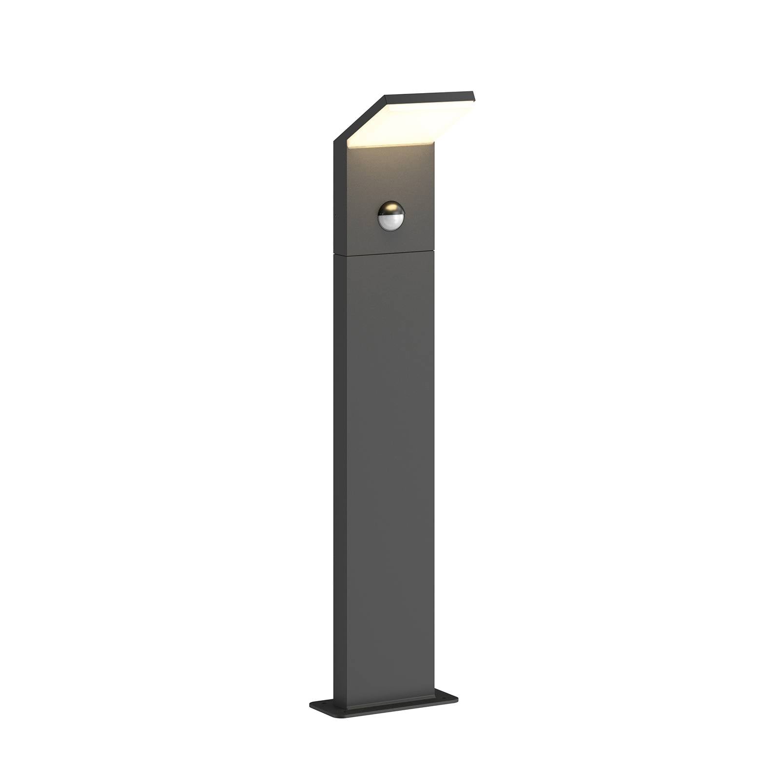 Lucande LED-Wegeleuchte Nevio, Sensor, 60cm, anthrazit