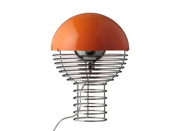 Wire Lampa Stołowa Ø30 Chrome/Orange - Verpan