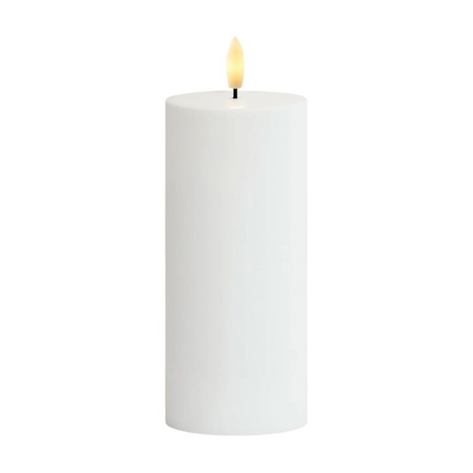 LED sveces Sille, darbojas ar saules enerģiju, augstums 20 cm, balta, IP44