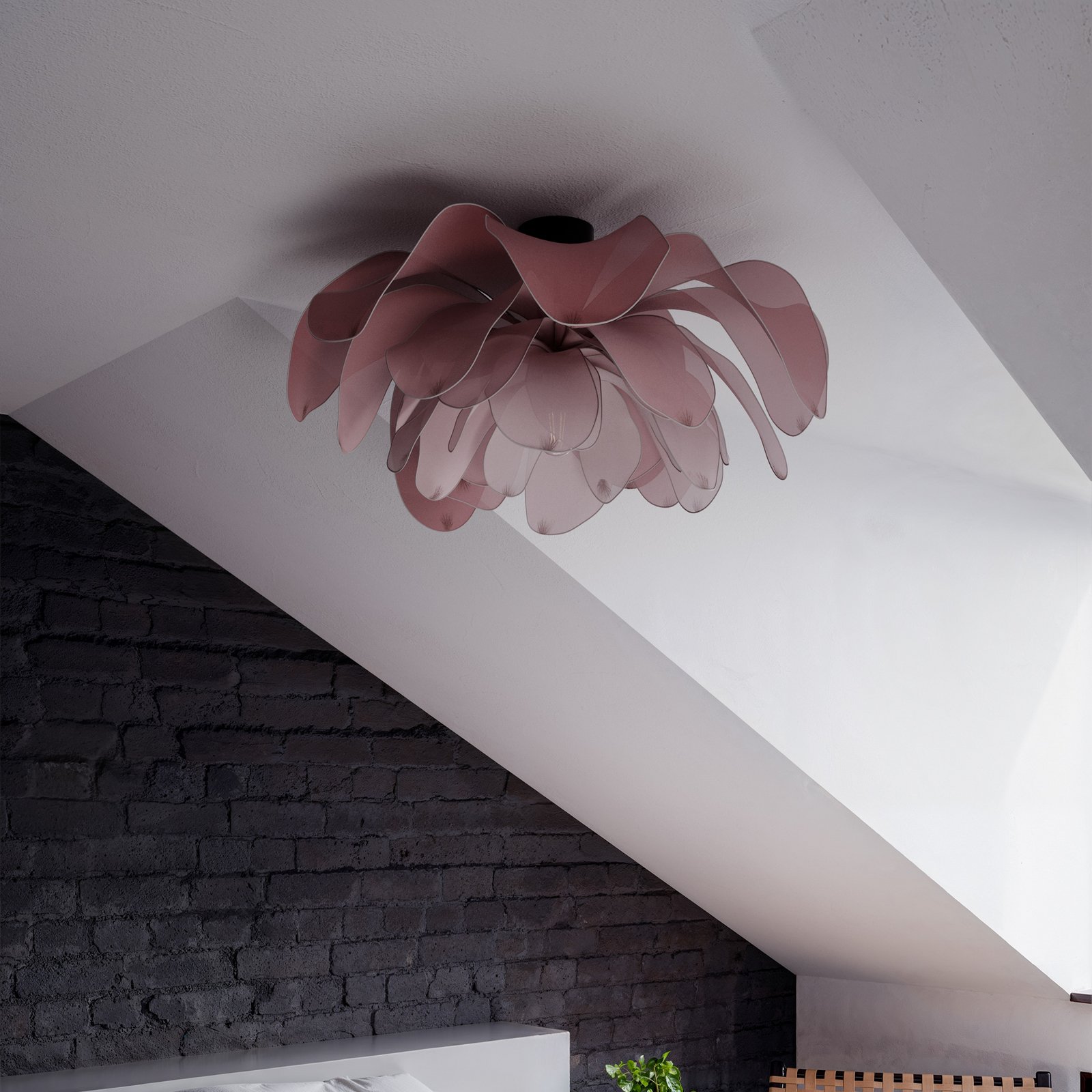 By Rydens Deckenleuchte Lou Lou, rosa, Ø 80 cm, Textil By Rydens Deckenleuchte Lou Lou, rosa, Ø 80 cm, Textil