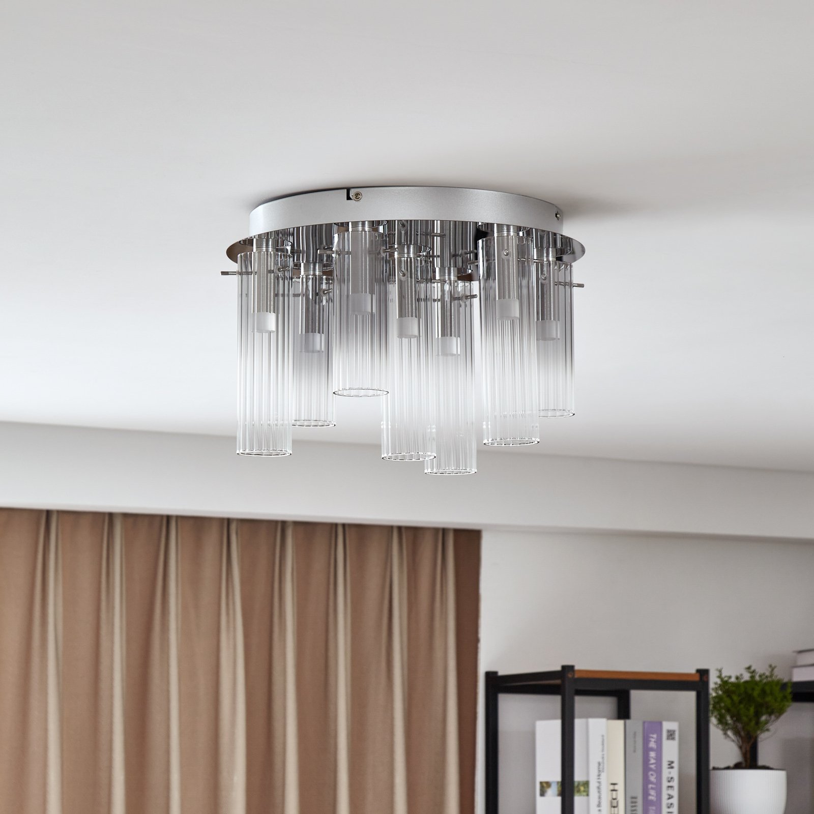 Korvitha 7 LED Plafoniera Smoke/Silver - Lucande