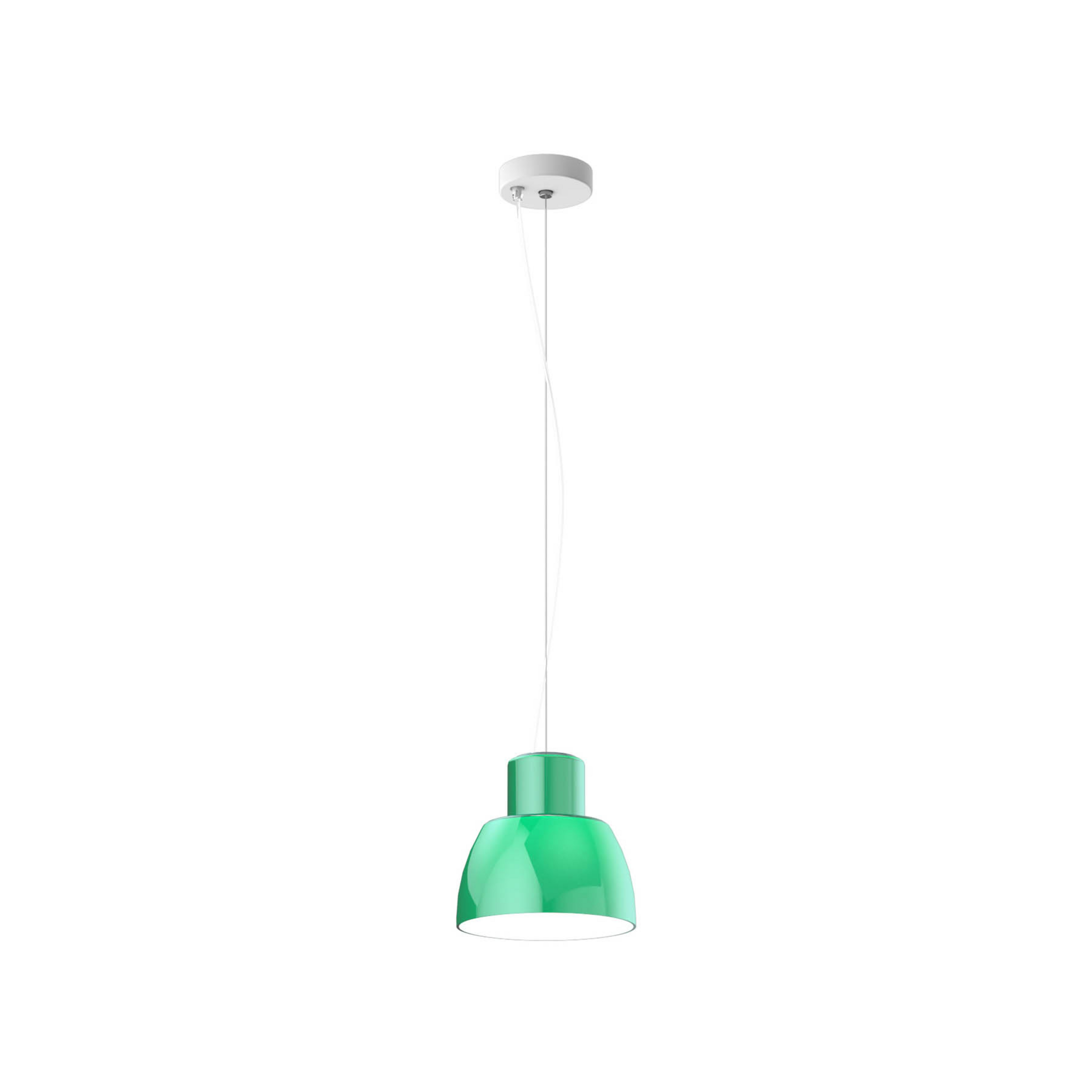 Lorosae Hängeleuchte, grün, Ø 20 cm, Glas, E27 - Nemo