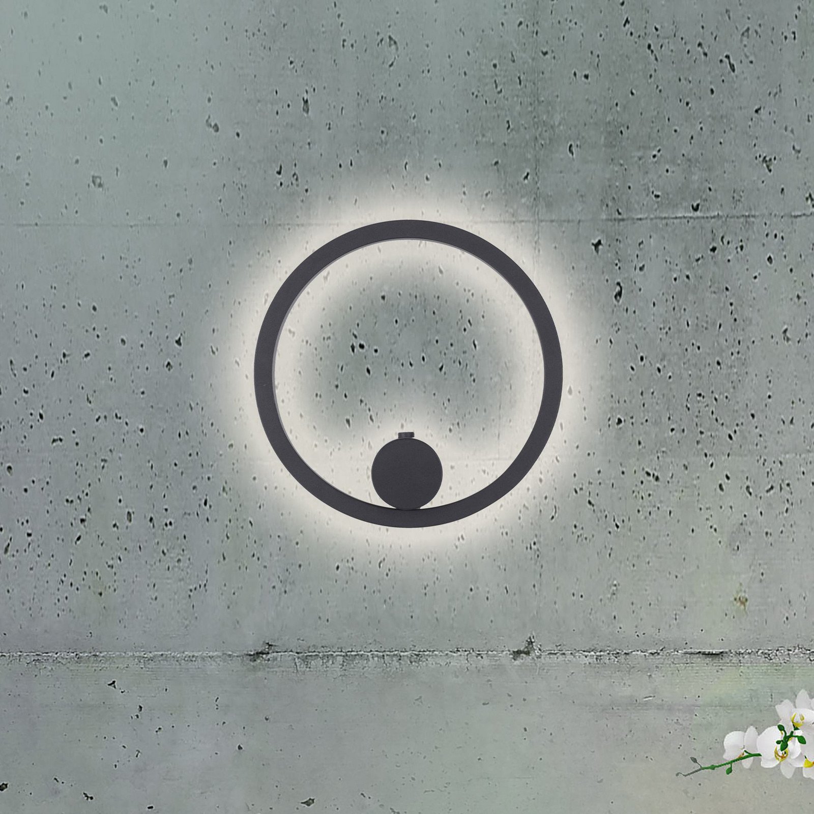 JUST LIGHT. GmbH JUST LIGHT. Aplica de perete cu LED și baterie Archie negru 3.000 K - Camera de zi / sufragerie - Modern - Metal