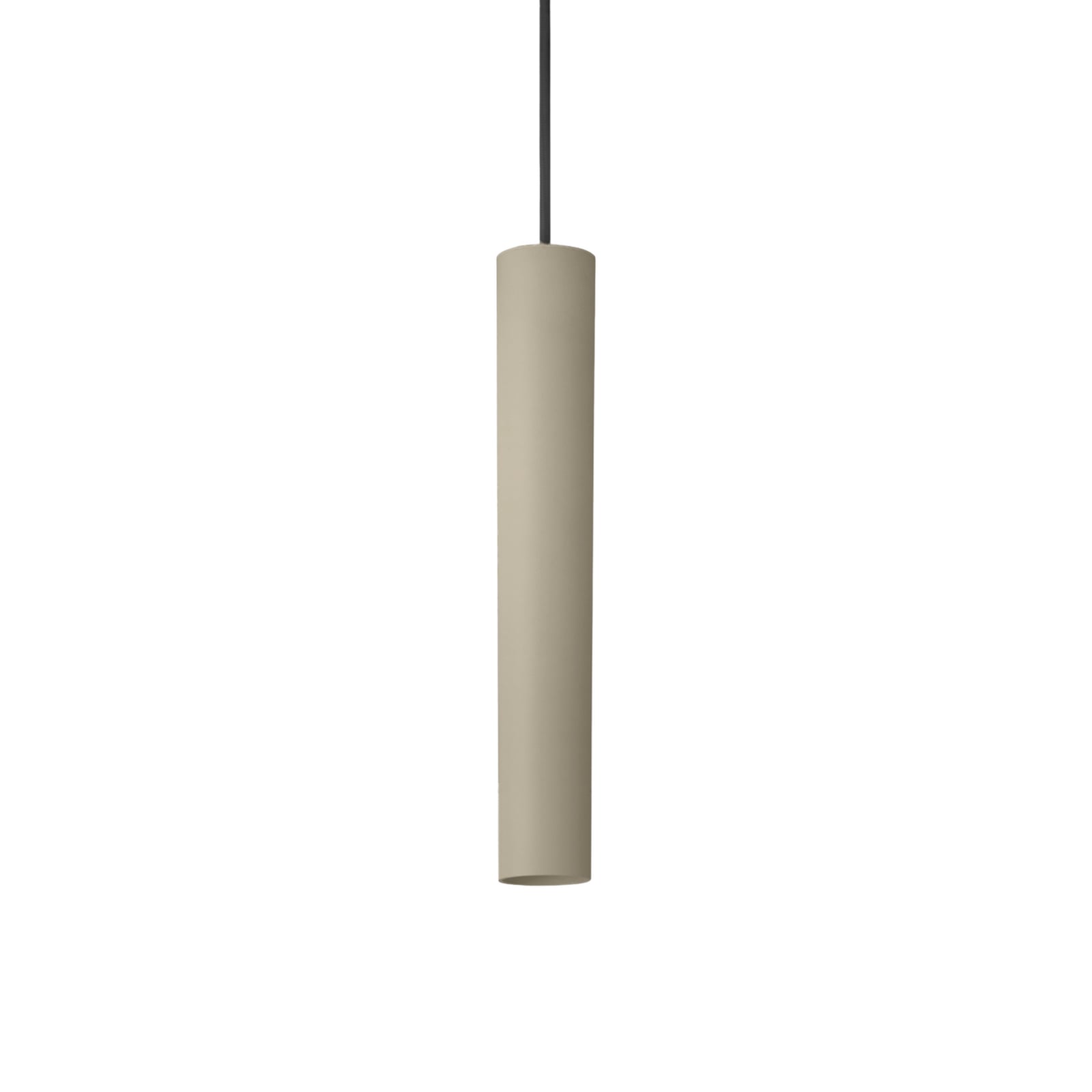 Tube Flex hængelampe, højde 35 cm, beige, metal – Antidark