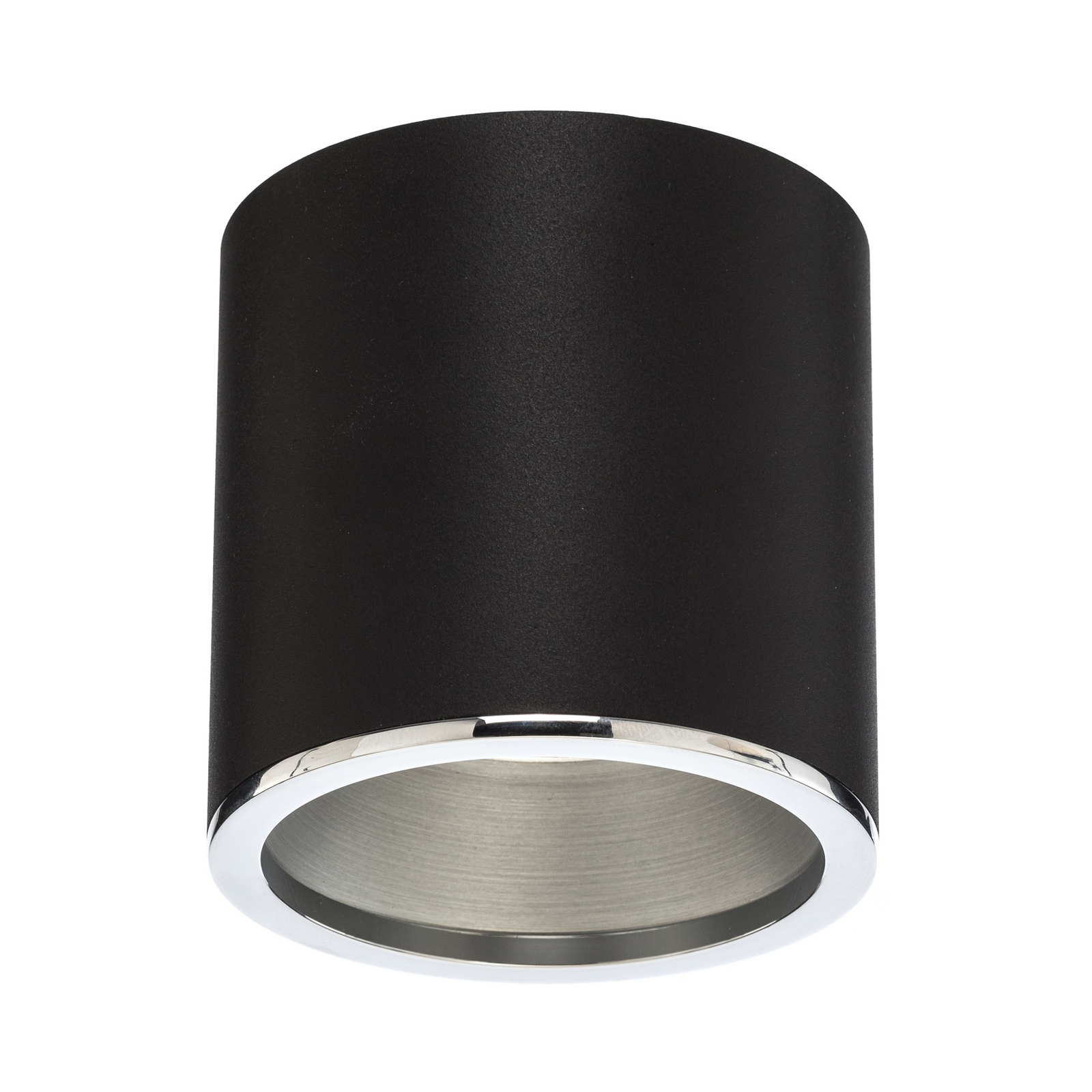 BEGA Studio Line LED spotlight, black/aluminium, Ø 9 cm, aluminium