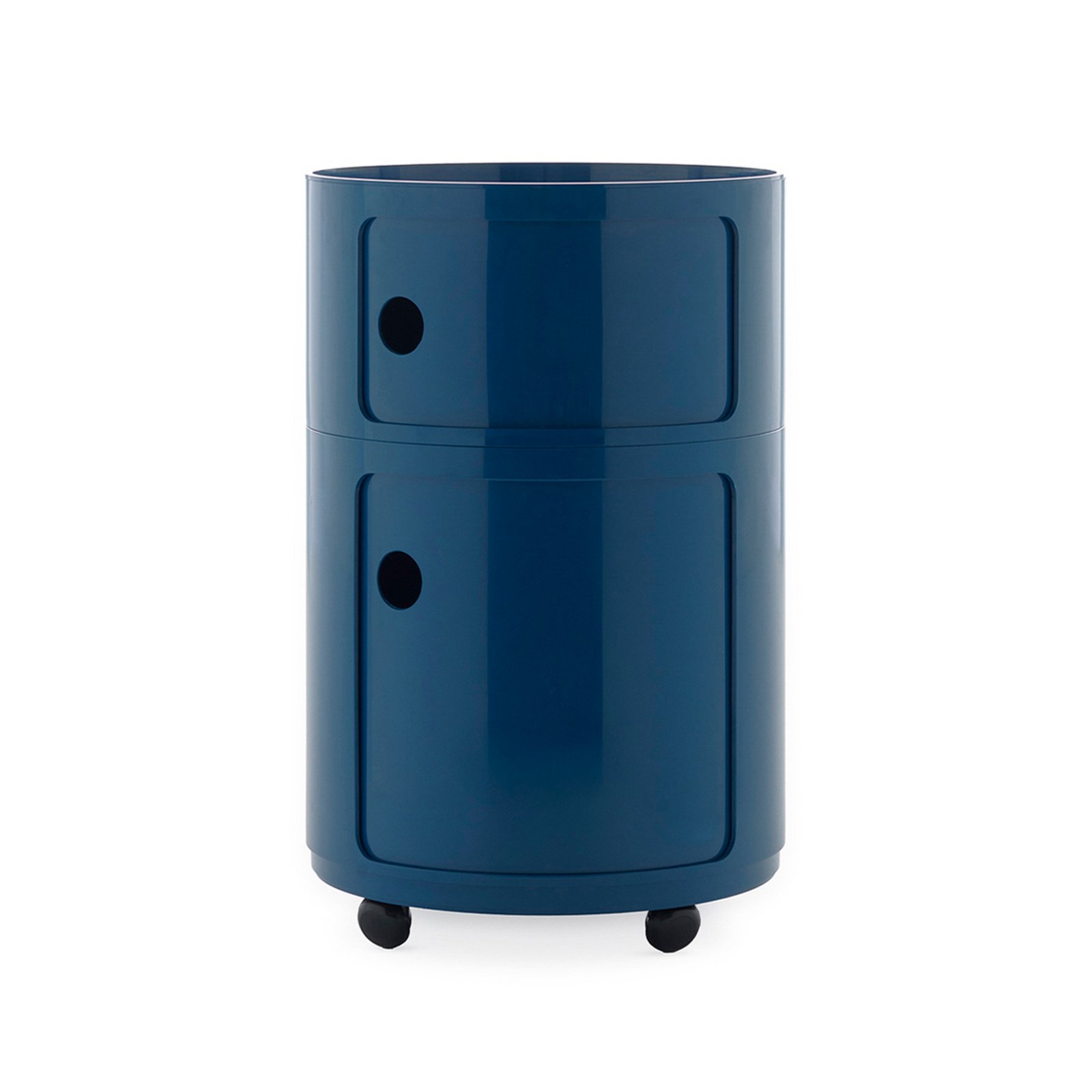 Componibili Big Container, blå, 2 elementer, høyde 61,5 cm - Kartell