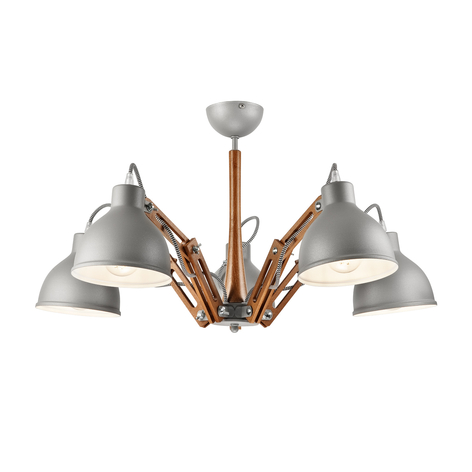 Deckenlampe Skansen 5-flammig verstellbar, grau