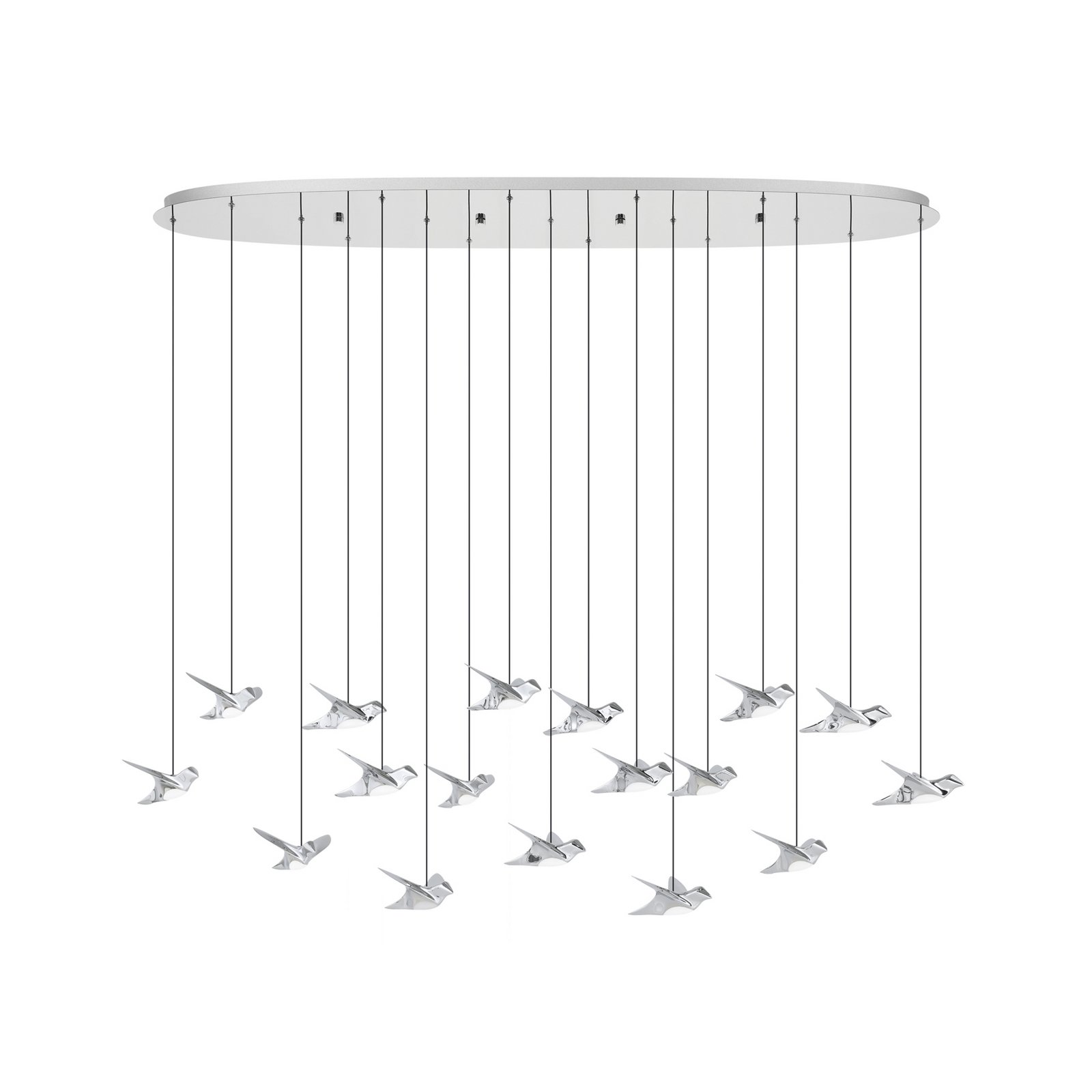 EGLO Stars Of Light LED hanging light Paratebueno chrome 17-fl.