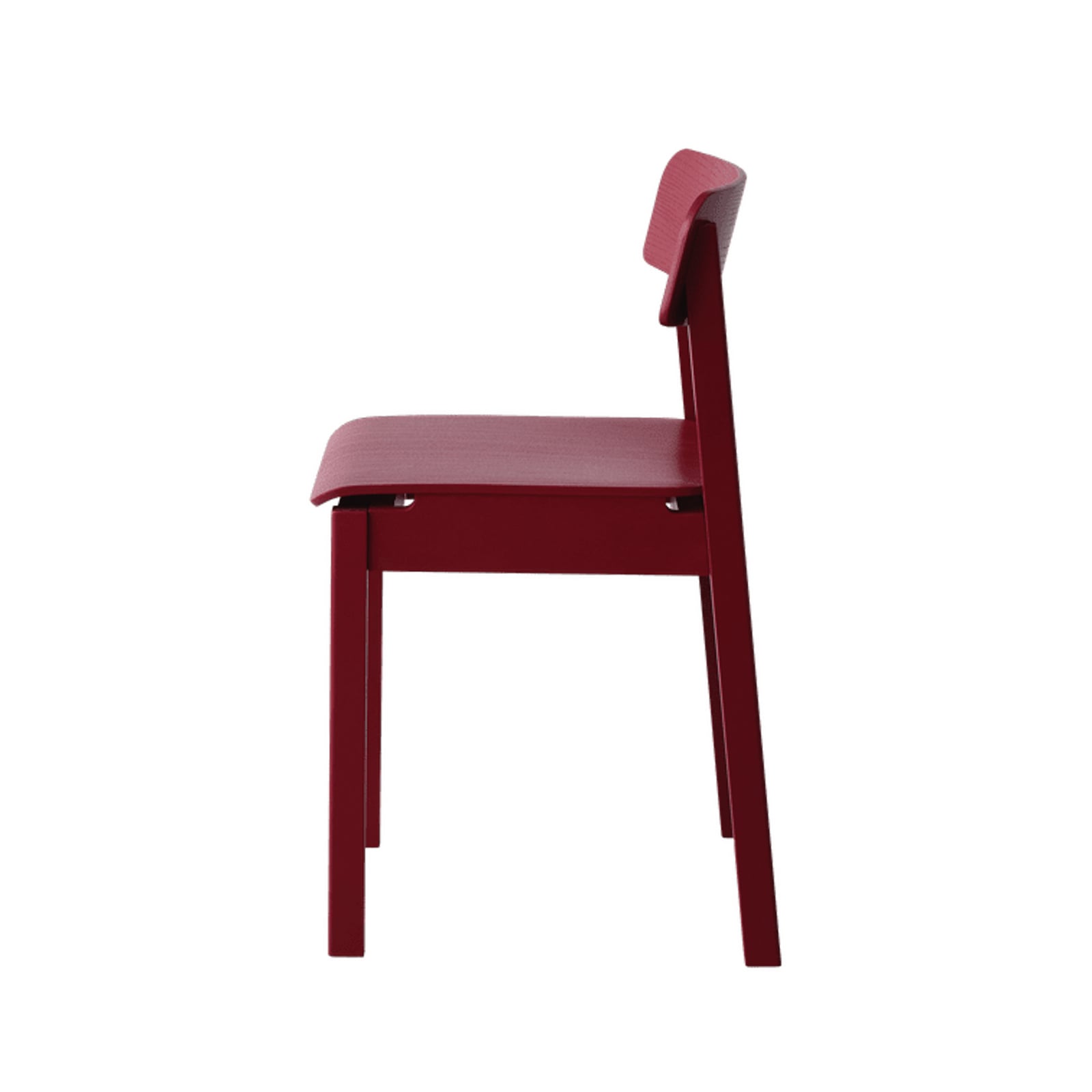EVERYDAY-stol, purpurrød, høyde 75 cm, eik – Moebe EVERYDAY-stol, purpurrød, høyde 75 cm, eik – Moebe