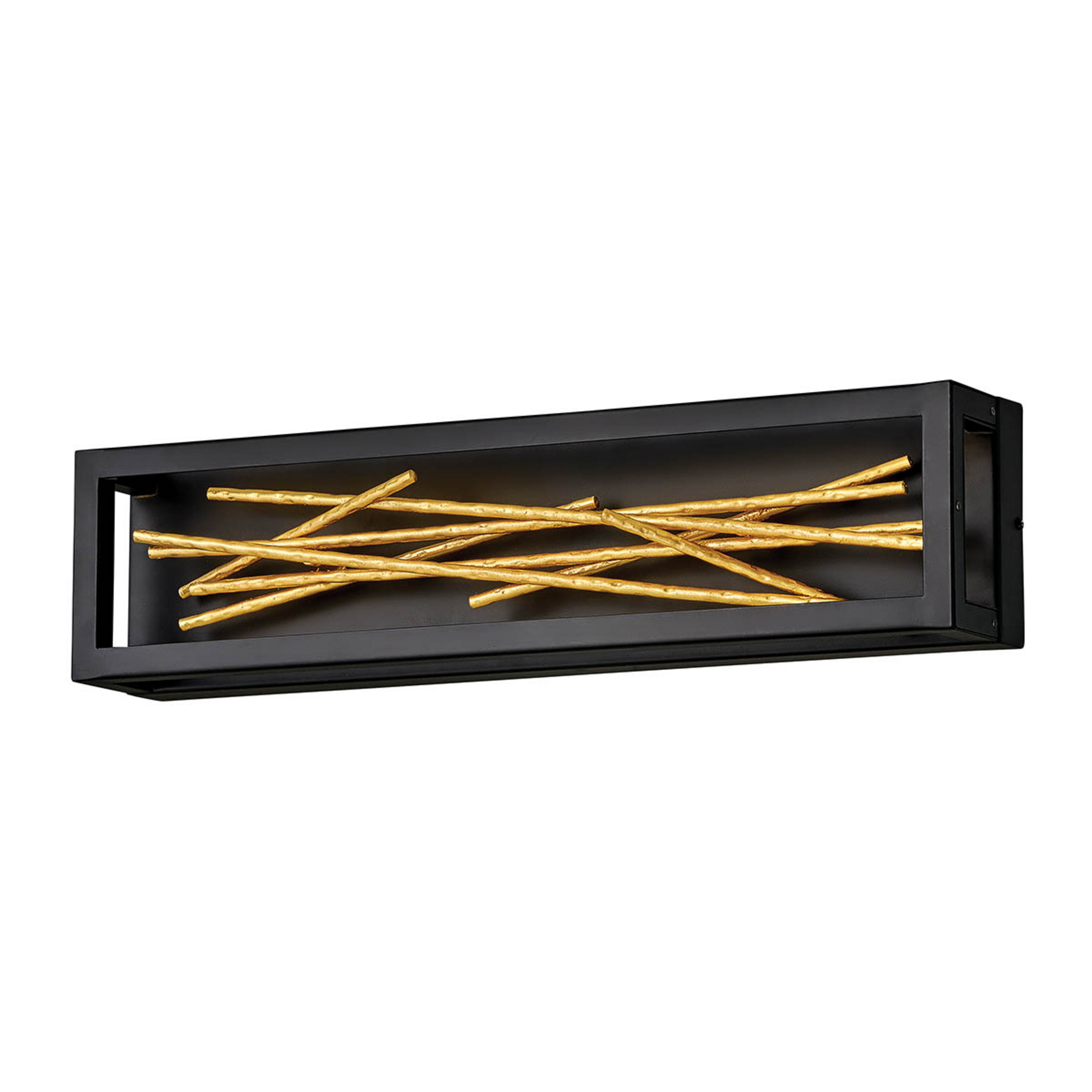 LED-Wandleuchte Styx, schwarz, 3.000 K 15 x 61cm